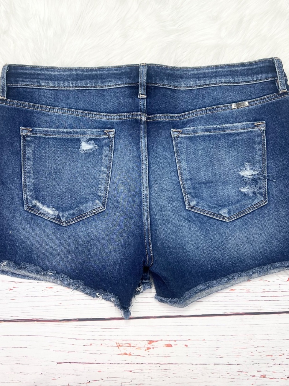 Like New |•KANCAN•| Denim Jean Shorts Size 33 - Picture 3 of 6